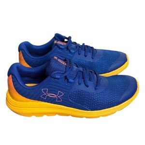Under Armour OutHustle Sneakers Boys 6Y Blue/Orange Athletic Shoes